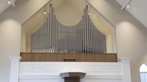 Het orgel in de Sealthiëlkerk te Leerdam. beeld ggiN te Leerdam, Johan Benschop