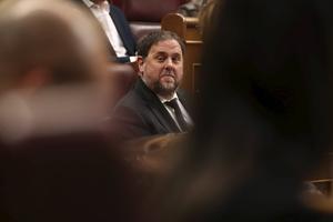 Oriol Junqueras, mei 2019. beeld AFP, Sergio Perez