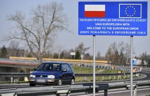Grens tussen Polen en Oekraïne. beeld EPA, Wojtek Jargilo