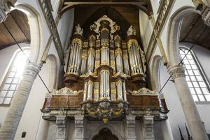 Het hoofdorgel in de Oude Kerk van Amsterdam. beeld Maarten Nauw