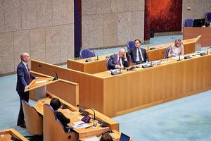 Segers (CU) aan het woord. beeld ANP