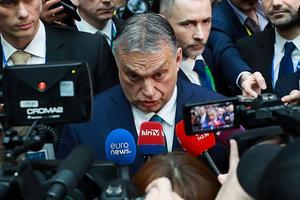 De Hongaarse premier Viktor Orbán. beeld AFP, Ludovic Marin