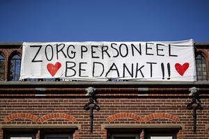 Dank aan zorgpersoneel, beeld ANP, Robin van Lonkhuijsen.