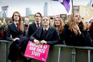 Studentenprotest, een aantal jaar geleden. beeld ANP, MARTIJN BEEKMAN