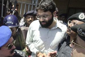 Omar Sheikh, maart 2002. beeld AFP, Aamir Qureshi