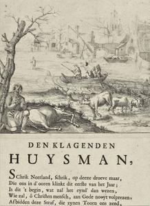 „Schrik Neerland”: een boer, klagend over de veepest, 1745. beeld Rijksmuseum