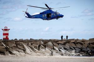 Zoektocht naar de surfer, vorige week. beeld ANP