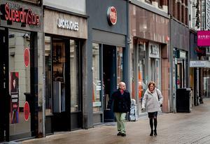 Een winkelstraat in het centrum van Tilburg. beeld ANP, Sem van der Wal