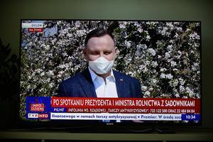 De Poolse president Andrzej Duda. beeld EPA