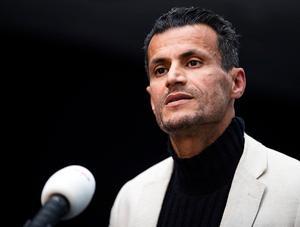 Farid Azarkan geeft een verklaring rondom de perikelen bij partij DENK. beeld ANP