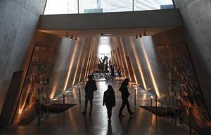 In Holocaustcentrum Yad Vashem in Jeruzalem heeft donderdag het Wereld Holocaust Forum plaats. beeld AFP, Ludovic Marin