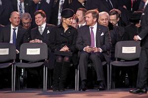 Koning Willem-Alexander en koningin Máxima, maandag in Auschwitz. beeld EPA