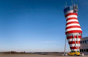 De verkeerstoren van Lelystad Airport. beeld ANP