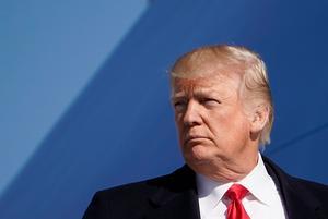 De Amerikaanse president Trump. beeld AFP