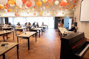 In Elspeet begon maandag de jaarlijkse studieweek voor theologiestudenten, georganiseerd door de Gereformeerde Bond in de Protestantse Kerk in Nederland. Centraal staat het thema verzoening. beeld RD, Anton Dommerholt