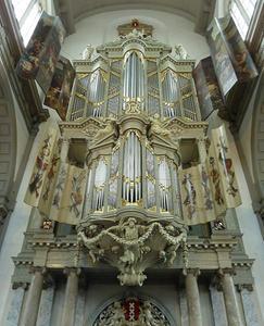 Het hoofdorgel in de Westerkerk Amsterdam. beeld Wikimedia Commons