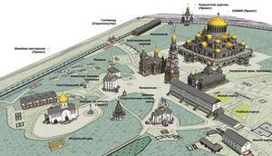 Impressie van de nieuw te bouwen kathedraal in Jekaterinburg. beeld asianews.it