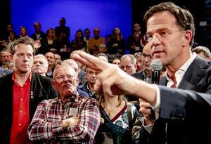 Premier Mark Rutte donderdagavond in het Arsenaaltheater in Vlissingen. beeld ANP