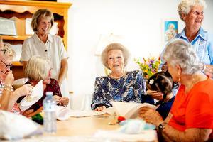 Prinses Beatrix op Saba. beeld ANP