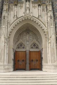 Portaal van Duke Chapel in 2014. beeld RD