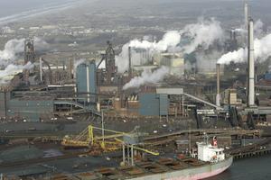 Hoogovens complex van Tata Steel bij IJmuiden. beeld A​NP, Vincent Jannink