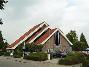 Kerkgebouw van de gereformeerde gemeente in Nederland (Gerbrandyweg). beeld Reliwiki