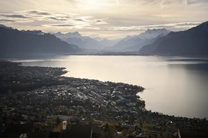De bergen rond Montreux. beeld AFP